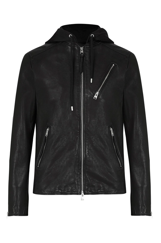 AllSaints - Kožna jakna Harwood Jacket Muški