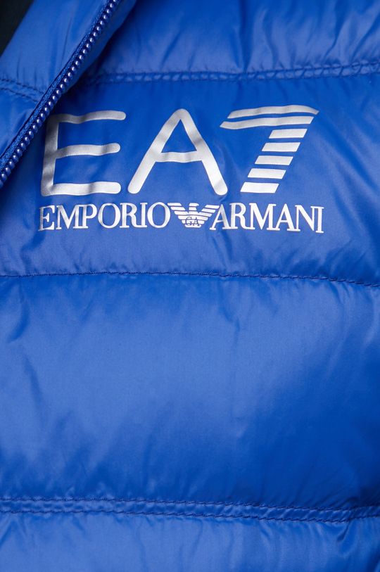modrá Péřová vesta EA7 Emporio Armani
