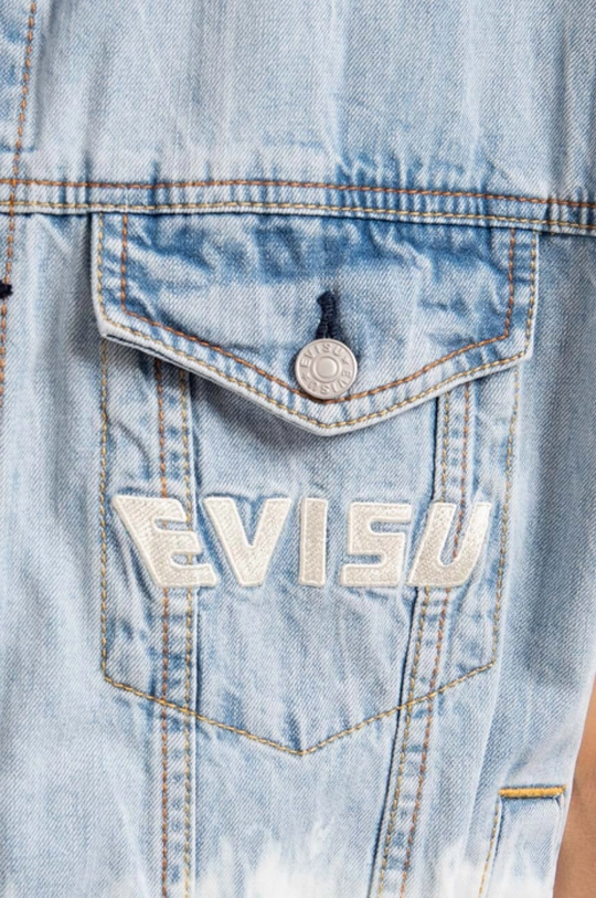 blue Evisu denim vest