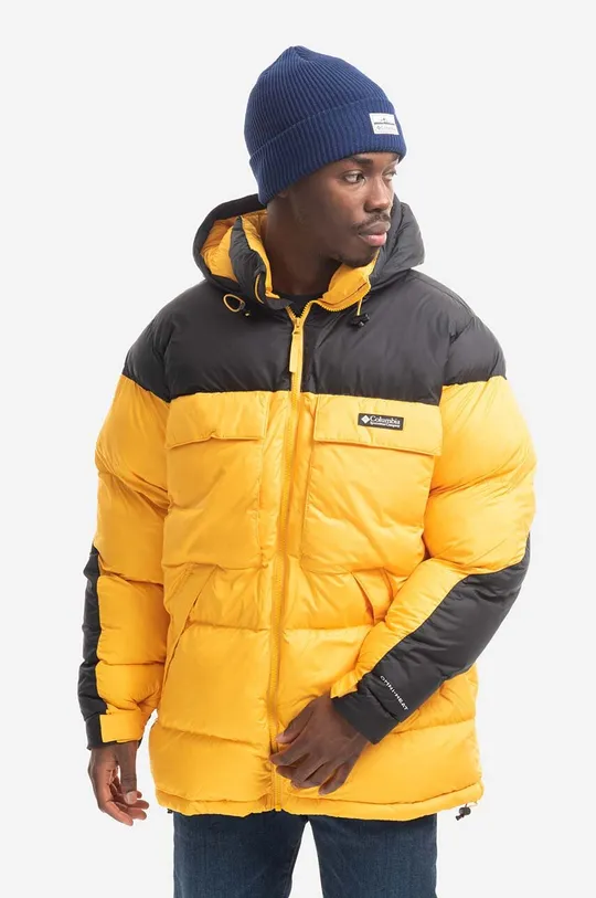 yellow Columbia jacket Ballistic Ridge Oversized Puffer Men’s