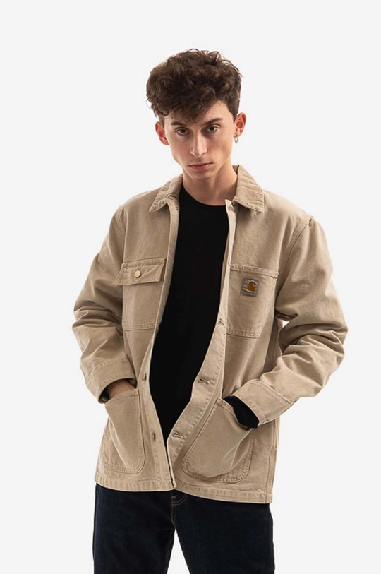 hnědá Džínová bunda Carhartt WIP Michigan Coat Pánský