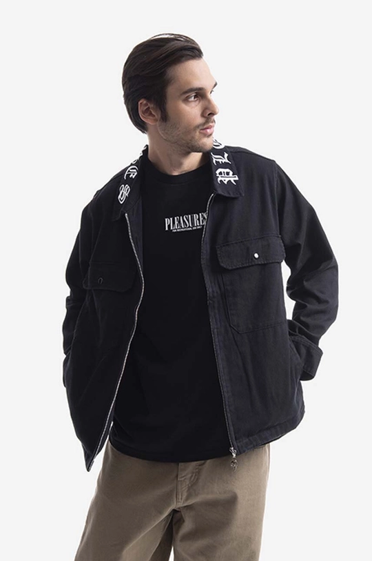 black PLEASURES denim jacket Men’s