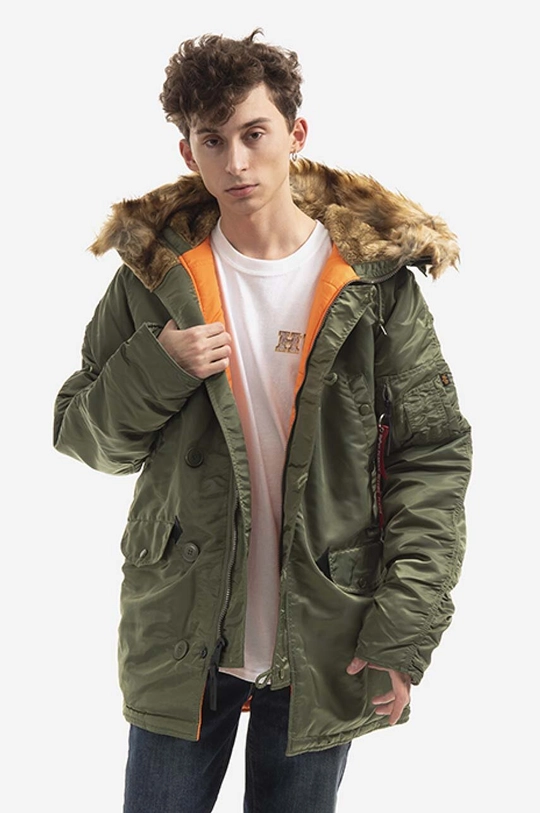 zielony Alpha Industries kurtka N3B VF 59 Męski