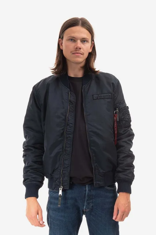 tmavomodrá Bunda Alpha Industries Pánsky