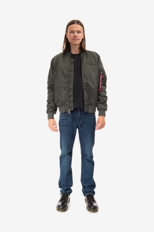 Яке бомбър Alpha Industries MA-1 VF Authentic Overdyed 108130136 зелен