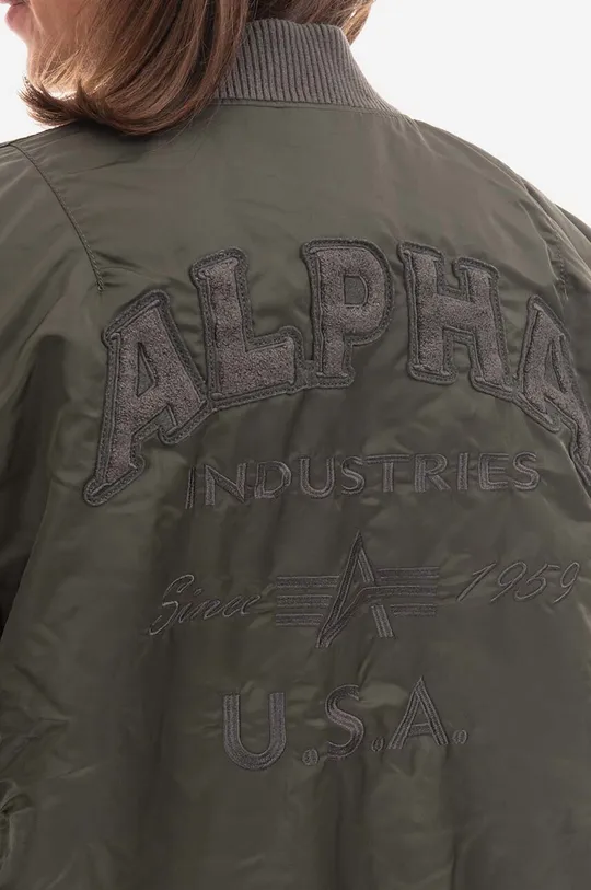 green Alpha Industries bomber jacket MA-1 VF Authentic Overdyed