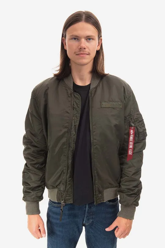 zielony Alpha Industries kurtka bomber MA-1 VF Authentic Overdyed Męski