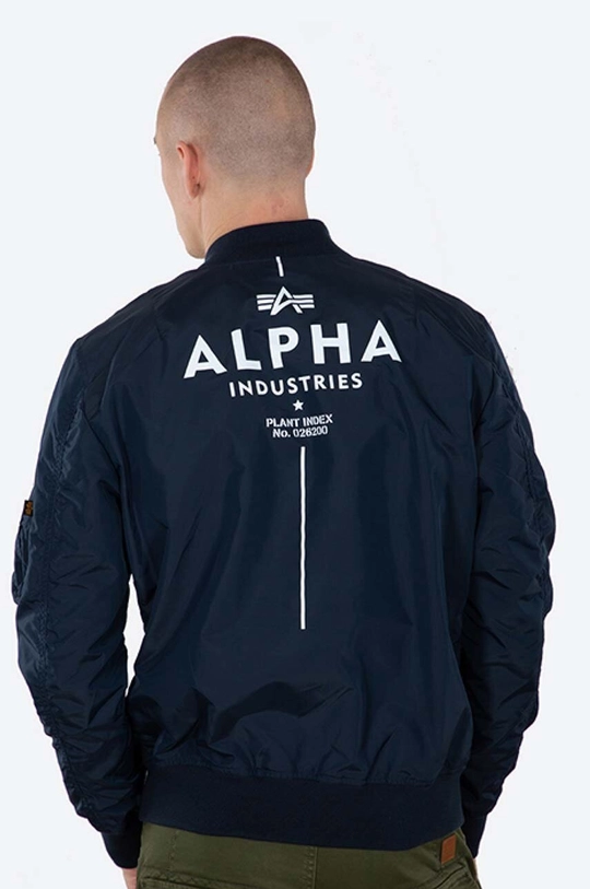 Куртка-бомбер Alpha Industries MA-1 TT Glow In The Dark темно-синій