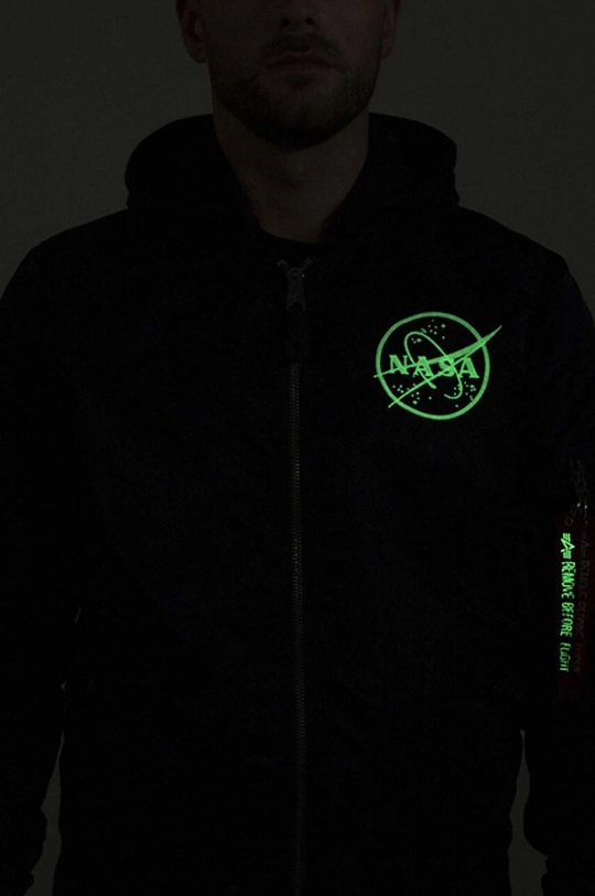 Яке бомбър с две лица Alpha Industries MA-1 LW HD NASA Glow Rev