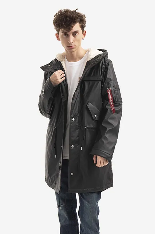 black Alpha Industries rain jacket Raincoat Tl Men’s