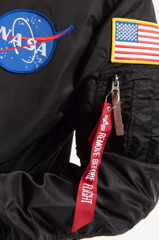 nero Alpha Industries giacca bomber MA-1 VF NASA