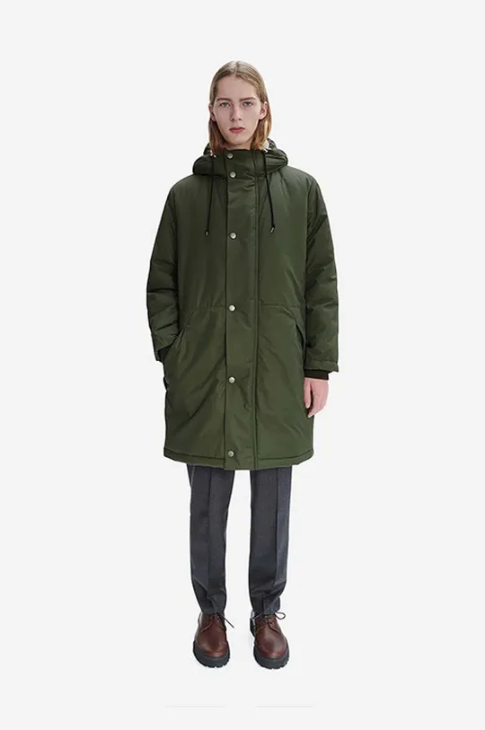 A.P.C. giacca Parka Hector verde