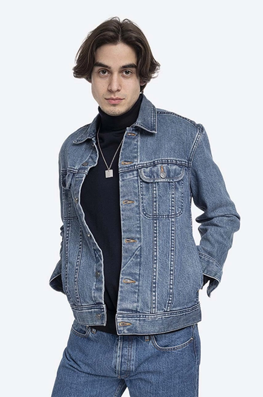 Rifľová bunda A.P.C. Veste Jean Us COZZK-H02223 INDIGO