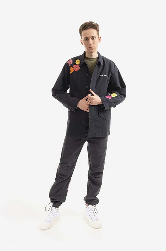 Куртка Maharishi Flowers x Warhol чорний