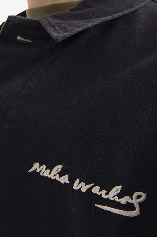 black Maharishi jacket Flowers x Warhol