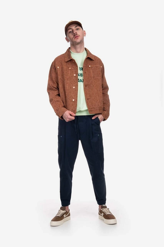 Bunda Drôle de Monsieur La Veste Jeans Faience JT137 COGNAC hnedá