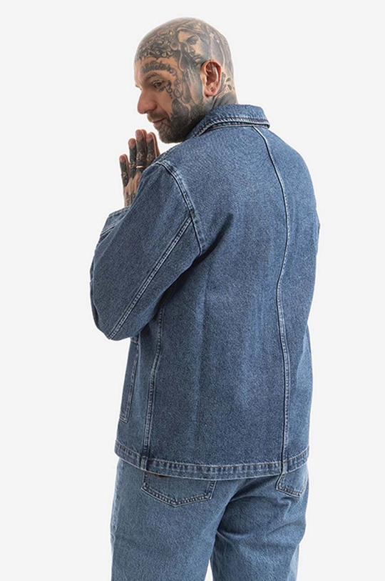 A.P.C. geacă din denim Veste Nathanael COET  100% Bumbac