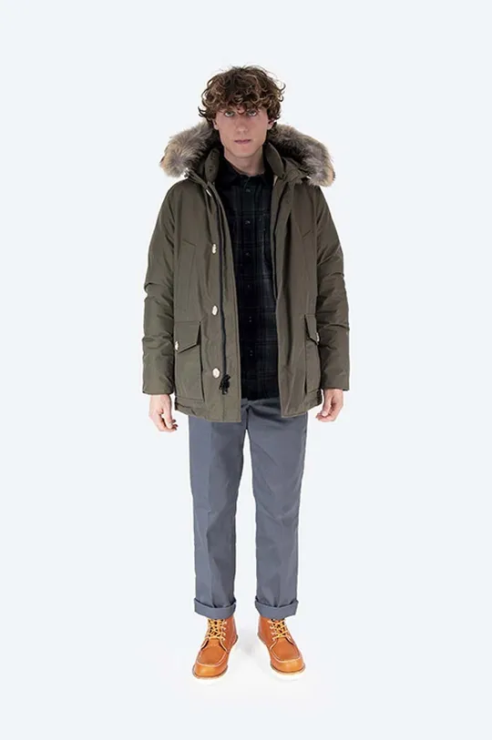 Woolrich down jacket green