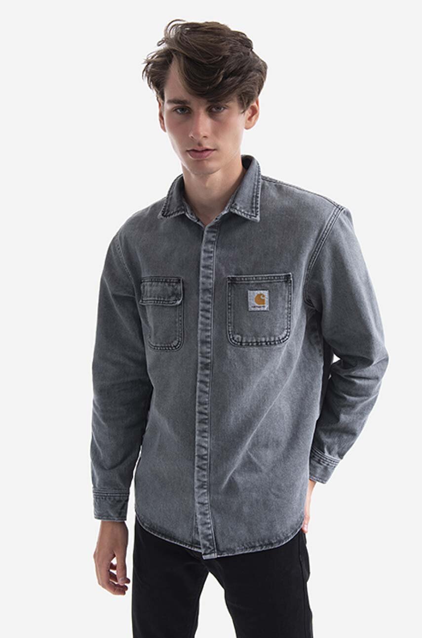 gri Carhartt WIP geacă din denim Sali De bărbați