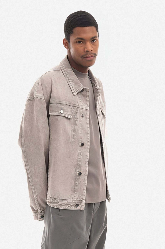 Bavlnená rifľová bunda A-COLD-WALL* Overdye Denim Jacket ACWMH023 LIGHT GREY