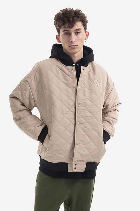 czarny Puma kurtka bomber dwustronna x Maison Kitsune Męski