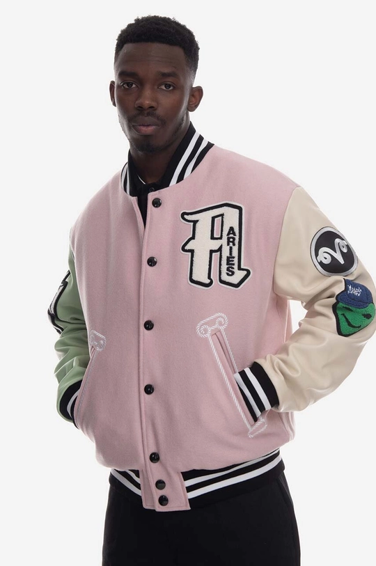 pink Aries bomber jacket Men’s