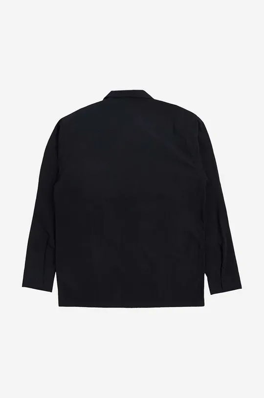 black PLEASURES shirt Stare Long Sleeve Overshirt