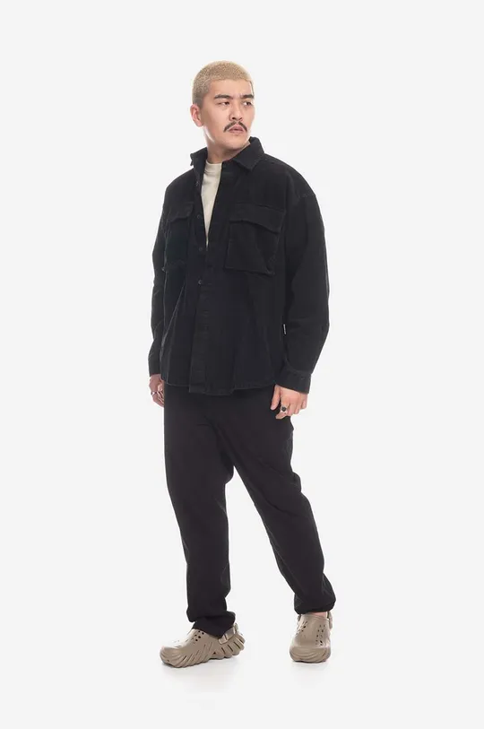 Manšestrová bunda Taikan Shirt Jacket čierna