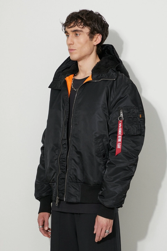 černá Bunda Alpha Industries MA-1 Hooded 158104 03