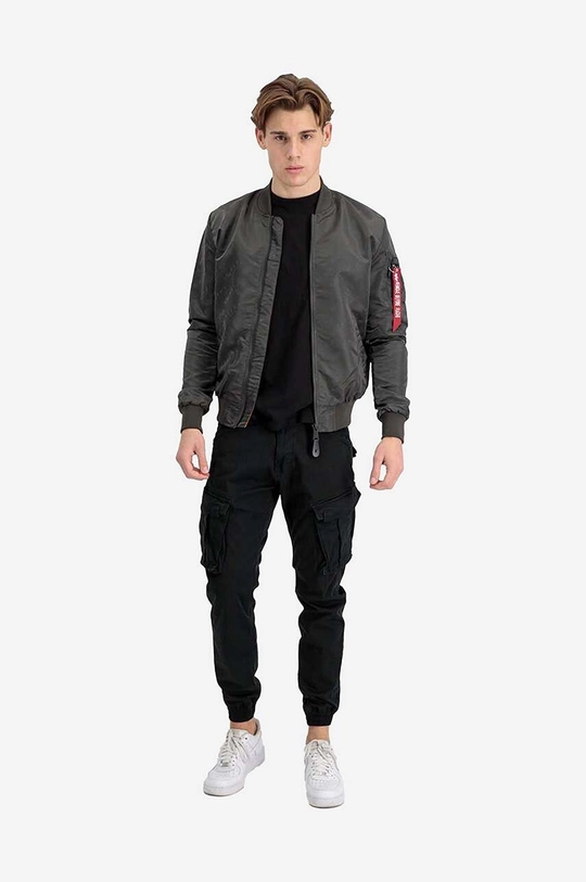 siva Dvostrana bomber jakna Alpha Industries MA-1 LW AOP Rainbow Ref. Muški