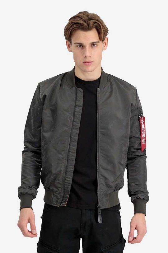 Oboustranná dětská bomber bunda Alpha Industries MA-1 LW AOP Rainbow Ref. 106109 136 šedá