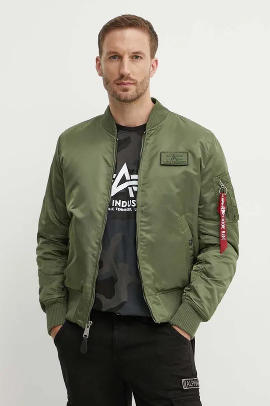 green Alpha Industries jacket MA-1 D-Tec