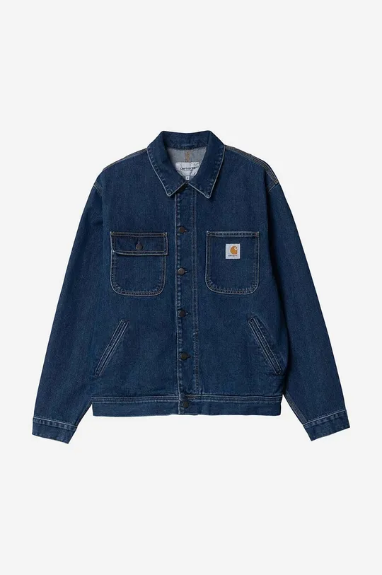 Carhartt WIP kurtka jeansowa Saledo Jacket granatowy