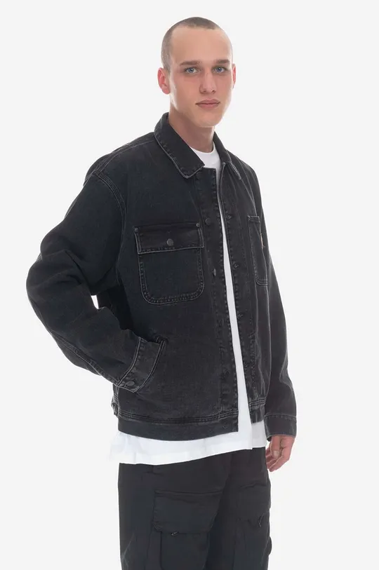 czarny Carhartt WIP kurtka jeansowa Saledo Jacket