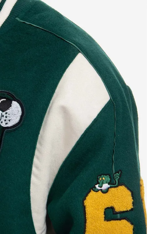 Bunda bomber s prímesou vlny Puma The Mascot T7 College zelená