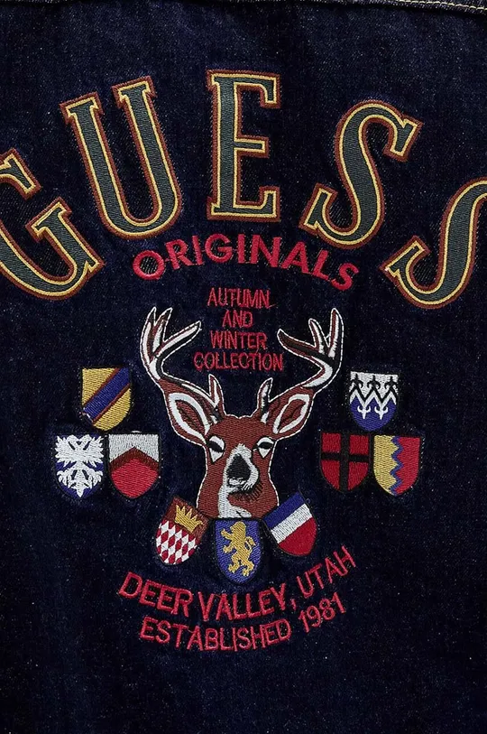 Βαμβακερό τζιν μπουφάν Guess Originals Deer Denim
