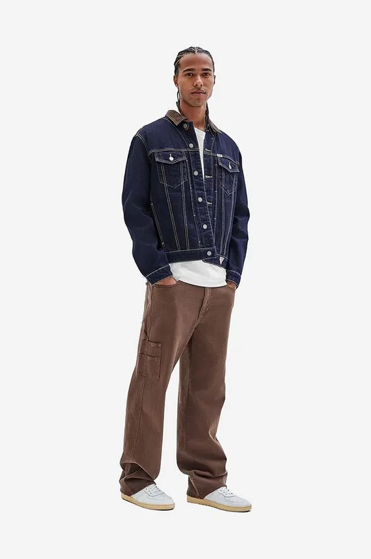 Guess Originals giacca di jeans in cotone Deer Denim blu navy