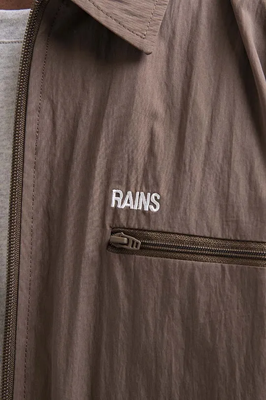Rains rövid kabát Woven Shirt 1869 WOOD Uniszex