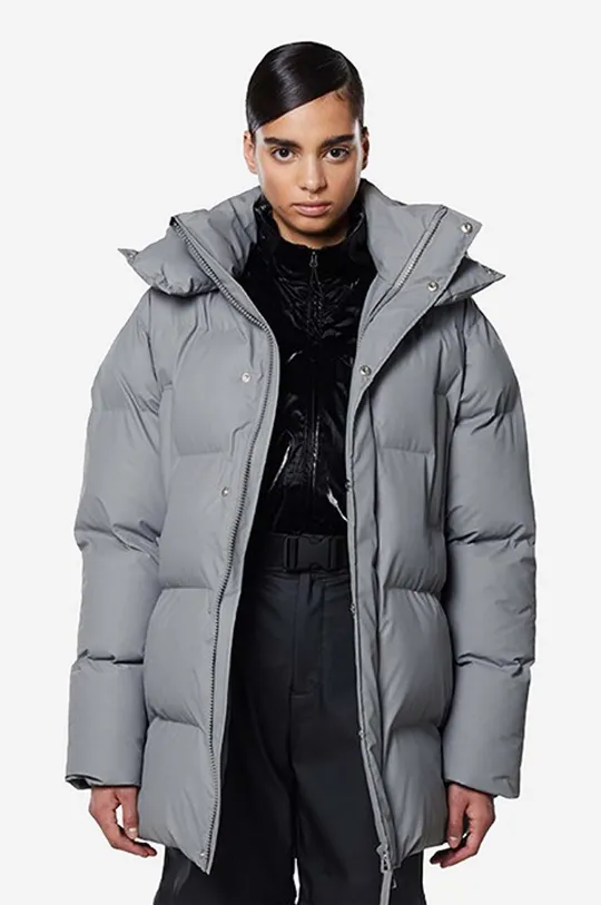 Rains jacket Hooded Puffer Coat  Insole: 100% Nylon Basic material: 57% Polyester, 43% Polyurethane