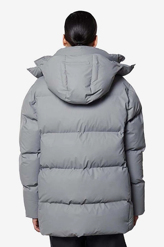 сірий Куртка Rains Hooded Puffer Coat