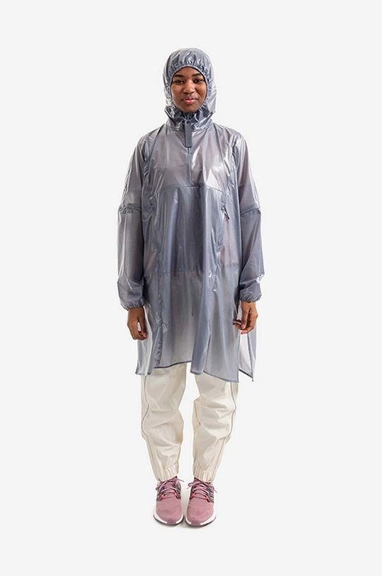 Rains rain jacket Long Ultralight blue