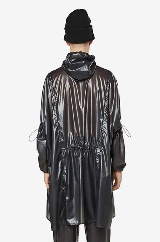 Nepromokavá bunda Rains Long Ultralight Anorak 18810 BLACK  Hlavní materiál: 100 % Polyester Pokrytí: 100 % Polyuretan