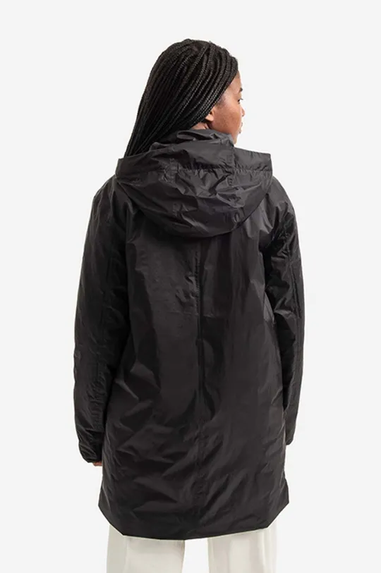 negru Rains geacă Padded Nylon Coat