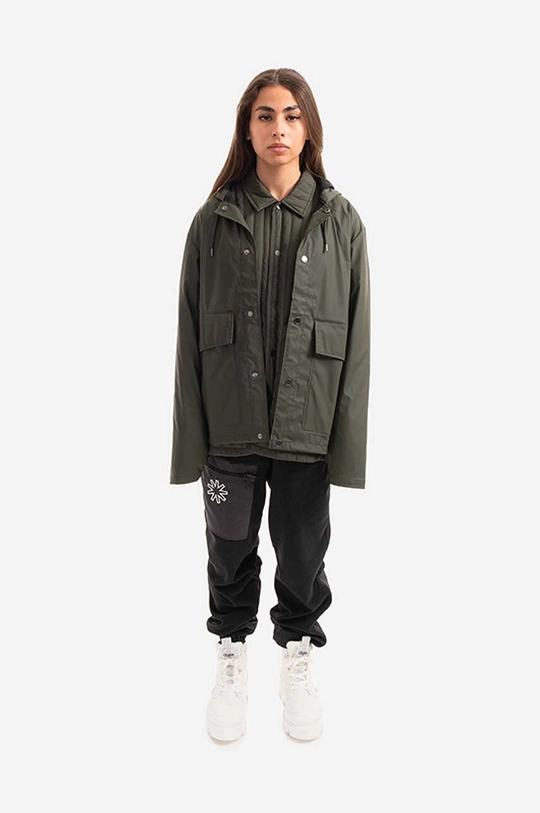 Rains rain jacket Short Hooded Coat