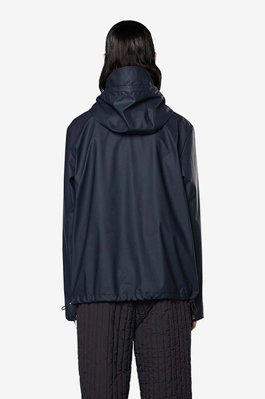 navy Rains rain jacket Short Hooded Coat