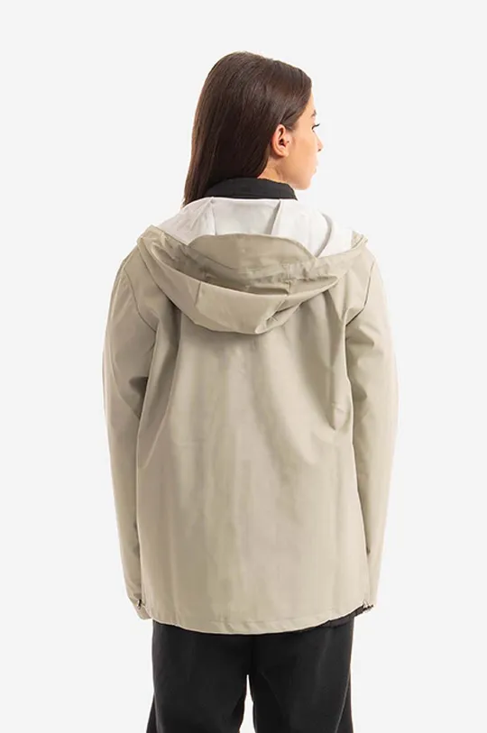 szary Rains kurtka przeciwdeszczowa Short Hooded Coat 18260