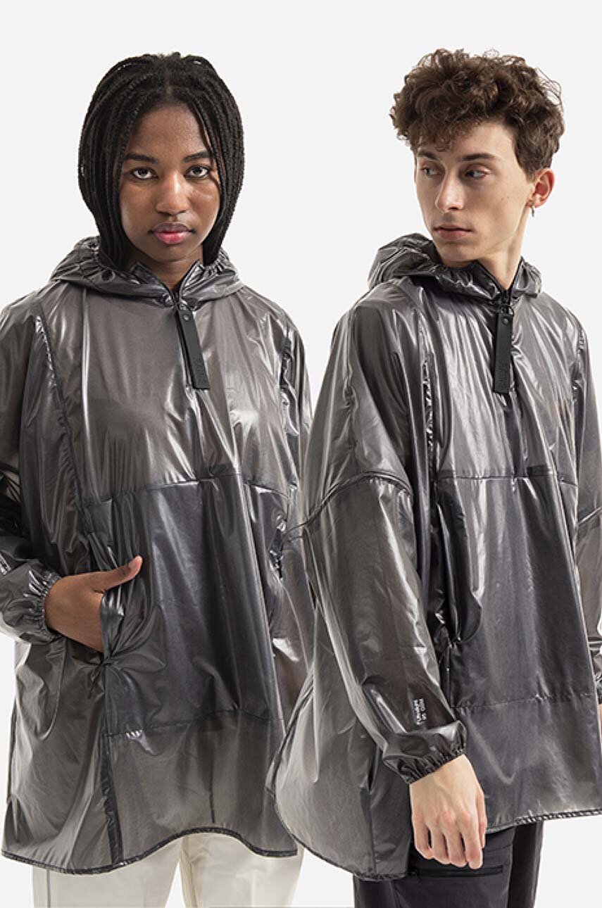 czarny Rains kurtka przeciwdeszczowa Ultralight Anorak 18760 Unisex