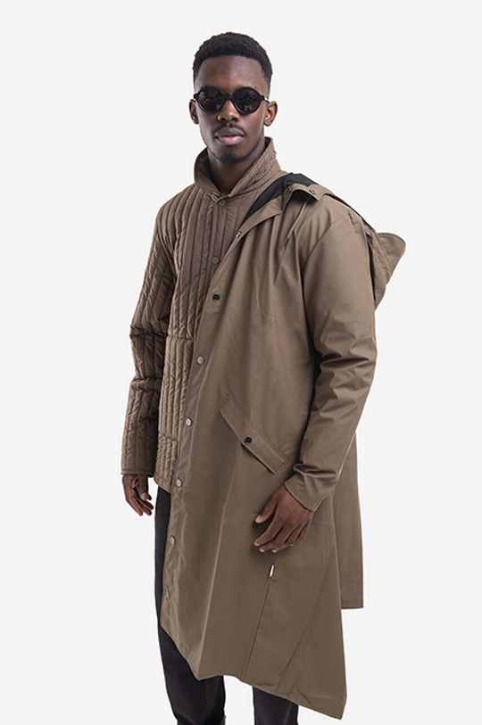 Непромокаемо яке Rains Longer Jacket 18360 WOOD