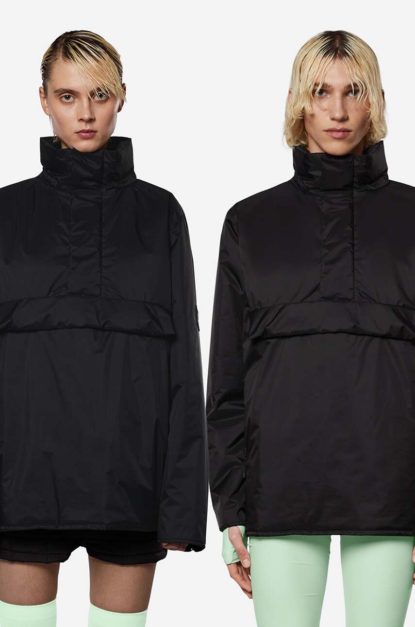 μαύρο Μπουφάν Rains Fuse Anorak Unisex