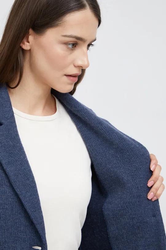 Emporio Armani blazer con aggiunta di lana